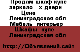 Продам шкаф-купе зеркало 3-х дверн. › Цена ­ 5 500 - Ленинградская обл. Мебель, интерьер » Шкафы, купе   . Ленинградская обл.